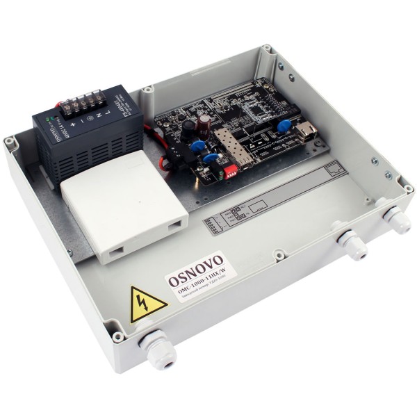 Медиаконвертер OSNOVO OMC-1000-11HX/W