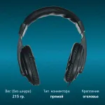 Наушники Oklick HP-M211V (проводные мониторные оголовье закрытые, 1.8м, 3.5 мм)