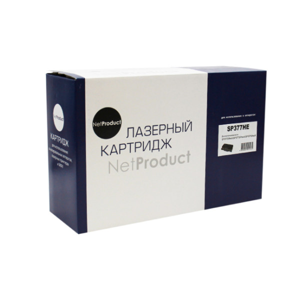 Тонер-картридж NetProduct N-SP377HE (оригинальный номер: SP377HE; 6400стр; Aficio SP377DNwX, SP377SFNwX, SP377SNwX)