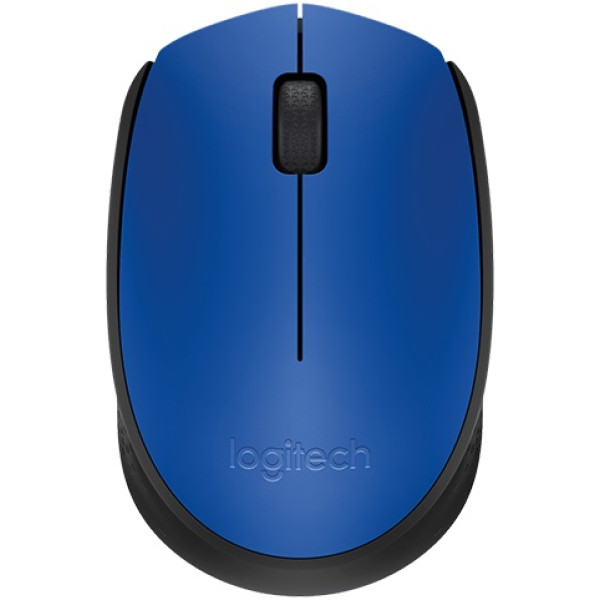 Мышь Logitech M171 Wireless Mouse Blue-Black USB (радиоканал, кнопок 3, 1000dpi)