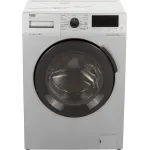 Стиральная машина Beko WSPE7H616S(фронтальная средняя, класс стирки/отжима/э.потребления: A/B/A , макс: 7,5кг, 1200 об/мин, инвертер, 59.6x84x45см, серебристый)