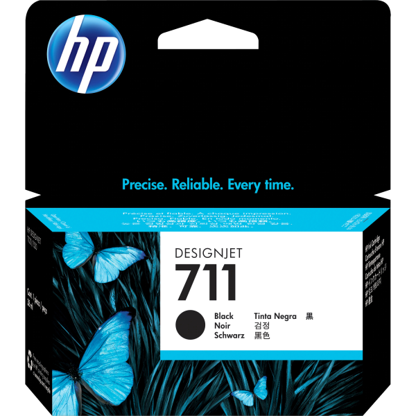 Чернильный картридж HP 711 (черный; 38стр; 38мл; DJ T120, T520)