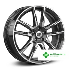Wheels UP Up107 R17/6.5J PCD 4x100 ET 45 ЦО 54,1 черный с полированной лицевой поверхностью