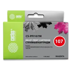 Чернильный картридж Cactus CS-PFI107M (пурпурный; 130стр; IP iPF670, iPF680, iPF685, iPF770, iPF780, iPF785, )