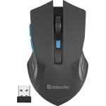 Мышь DEFENDER Accura MM-275 Black-Blue USB (радиоканал, 1600dpi)