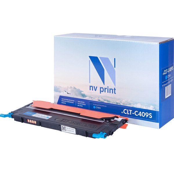 Тонер-картридж NV Print Samsung CLT-C409S (голубой; CLP-310, 310N, 315)