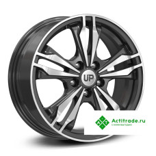 Wheels UP Up103 R16/6.5J PCD 5x112 ET 46 ЦО 57,1 черный с полированной лицевой поверхностью