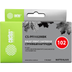 Чернильный картридж Cactus CS-PFI102MBK (черный матовый; 130стр; iPF500, iPF600, iPF700, MFP M40, iPF765, LP17, LP24)