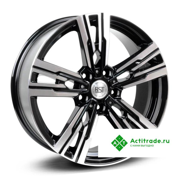 RST R228 R18/8J PCD 5x108 ET 50 ЦО 63,4 черный с полированной лицевой поверхностью