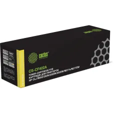 Тонер-картридж Cactus HP CS-CF402A (желтый; 1400стр; CLJ M252, 252N, 252DN, 252DW, M277n, M277DW) [CS-CF402A]