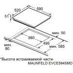 Варочная поверхность Maunfeld EVCE594SMDPBK