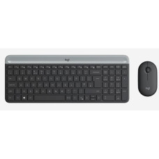 Клавиатура и мышь Logitech Slim MK470 (радиоканал, кнопок 3, 1000dpi)