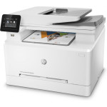 МФУ HP Color LaserJet Pro M283fdw (лазерная, цветная, A4, 256Мб, 21стр/м, 600x600dpi, авт.дуплекс, 40'000стр в мес, RJ-45, USB, Wi-Fi)