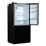Холодильник Hyundai CM5005F (No Frost, A, 3-камерный, Side by Side, объем 511:310/156л, инверторный компрессор, черное стекло)