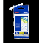 Наклейка ламинированная TZ-E223 (9 мм син/бел)