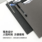 Папка-планшет Deli 64513DK-GREY (A4, полипропилен вспененный, темно-серый)