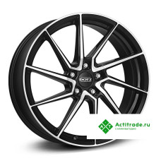 Dotz Spa dark R17/7.5J PCD 5x108 ET 40 ЦО 70,1 черный с полированной лицевой поверхностью