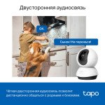 Камера видеонаблюдения TP-Link Tapo C220 (IP, внутренняя, поворотная, сферическая, 4Мп, 4-4мм, 2560x1440, 30кадр/с)