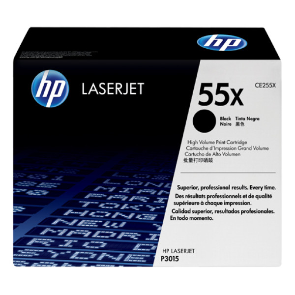 Тонер-картридж HP 55X (черный; 12500стр; HP LaserJet Enterprise 500 MFP M525dn, HP LaserJet Enterprise 500 MFP M525f, HP LaserJet Enterprise MFP M525c, HP LaserJet P3015, HP LaserJet P3015d, HP LaserJet P3015dn, HP LaserJet P3015n, HP LaserJet P3015x, HP 