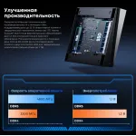 ПК Chuwi Ubox (Ryzen 5 7430U 4300МГц, DDR4 16Гб, SSD 512Гб M.2 2280, AMD Radeon Graphics, Windows 11 Pro)