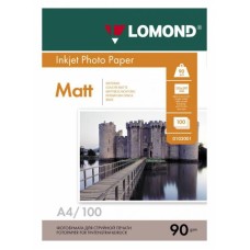 Фотобумага Lomond 0102001 (A4, 90г/м2, для струйной печати, односторонняя, матовая, 100л) [0102001]