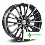 RST R178 R18/7J PCD 5x108 ET 36 ЦО 65,1 черный с полированной лицевой поверхностью
