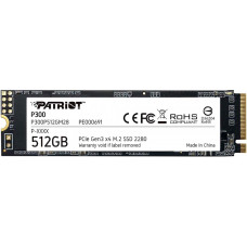 Жесткий диск SSD 512Гб Patriot Memory (2280, 1700/1200 Мб/с, 260000 IOPS, PCI-E, для ноутбука и настольного компьютера) [P300P512GM28]