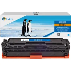 Тонер-картридж G&G GG-CF211A (голубой; 1800стр; HP LJ Pro 200 color Printer M251n, nw, MFP M276n, nw, Canon LBP-7100Cn, 7110Cw) [GG-CF211A]