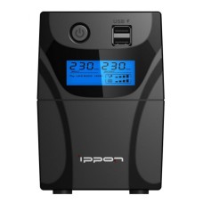 ИБП Ippon Back Power Pro II 600 (интерактивный, 600ВА, 360Вт, 4xIEC 320 C13 (компьютерный)) [1030300]