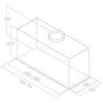 Вытяжка Elica Lane Sensor BLMAT/A/72