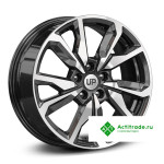 Wheels UP Up114 R17/7J PCD 5x114,3 ET 43 ЦО 67,1 черный с полированной лицевой поверхностью