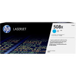 Тонер-картридж HP 508X (голубой; 9500стр; CLJ M552, M553)
