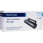 Тонер-картридж Pantum PC-110 (черный; 1500стр; P1000, 2000, P2050, 5000, 5005, 6000, 6005)