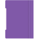 Папка-скоросшиватель Бюрократ -PS20VIO (A4, прозрачный верхний лист, пластик, фиолетовый)