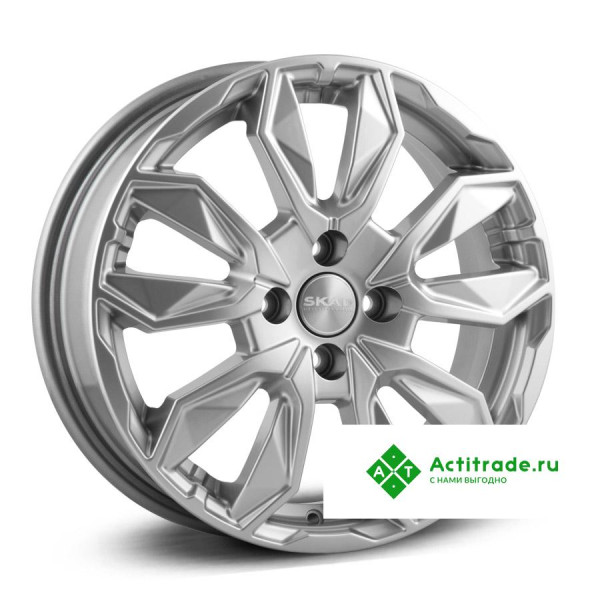 Скад Сочи R16/6J PCD 4x100 ET 45 ЦО 60,1 насыщенный серебристый