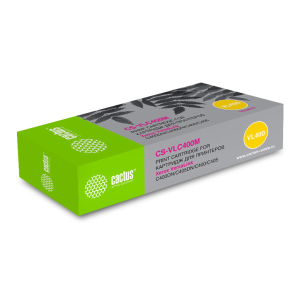 Тонер-картридж Cactus CS-VLC400MRU (пурпурный; 8000стр; VersaLink C400DN, C405DN, C400, 405, C400N, C405N, )