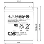 Батарея CSB HRL1225W (12В, 5Ач)