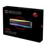 Жесткий диск SSD 512Гб ADATA Spectrix S40G (2280, 3500/2400 Мб/с, 240000 IOPS, PCI Express)