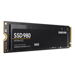 Жесткий диск SSD 500Гб Samsung 980 (M.2, 3100/2600 Мб/с, 470000 IOPS, PCI-E, для ноутбука и настольного компьютера)