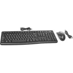 Клавиатура и мышь Logitech Desktop MK120 Black USB (классическая мембранная, 104кл, светодиодная, кнопок 2, 1000dpi)