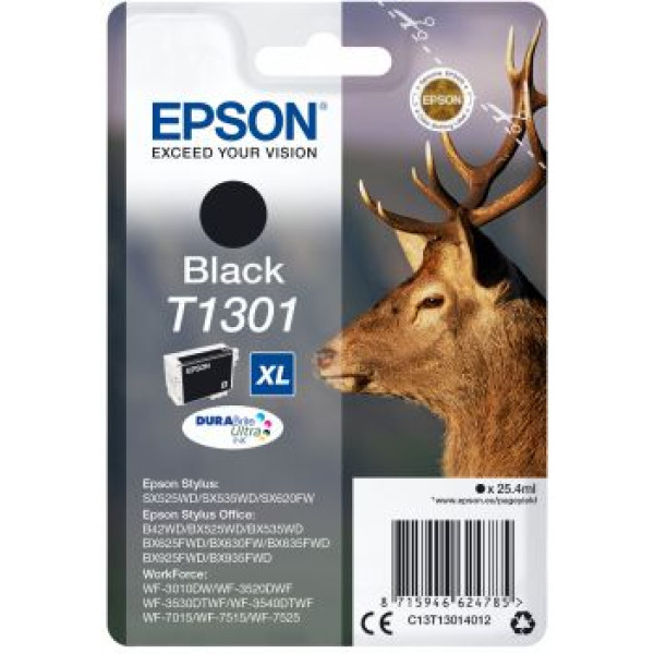 Картридж Epson C13T13014012 (черный; 945стр; B42WD)