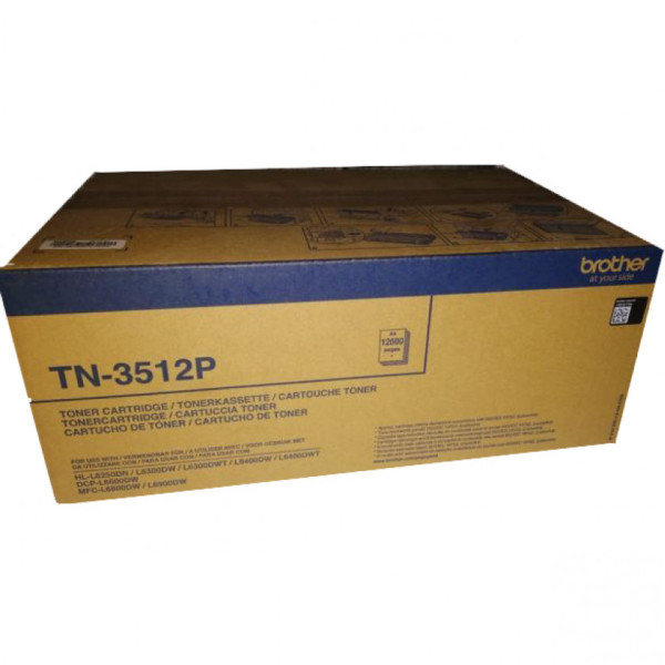 Картридж Brother TN3512P (черный; 12000стр; HL-L6300DW, 6400DW, 6400DWT, DCP-L6600DW, MFC-L6800DW, 6900DW)