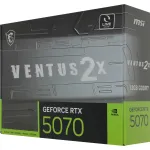 Видеокарта GeForce RTX 5070 2542МГц 12Гб MSI (GDDR7, 192бит)