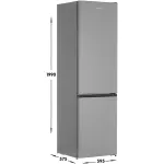 Холодильник Gorenje NRK6201ES4 (No Frost, A+, 2-камерный, объем 353:243/110л, серебристый)