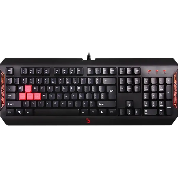 Игровая клавиатура A4Tech Bloody Q100 Black USB (классическая мембранная, 104кл)