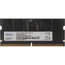 Память SO-DIMM DDR5 16Гб 4800МГц Netac (38400Мб/с, CL40, 262-pin, 1.1 В)
