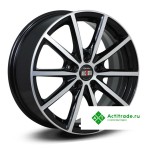 Alcasta M61 R17/7J PCD 5x114,3 ET 38 ЦО 67,1 черный с полированной лицевой поверхностью