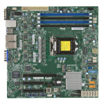 Материнская плата Supermicro X11SSH-LN4F (LGA 1151, Intel C236, 4xDDR4 DIMM, microATX, RAID SATA: 0,1,10,5)