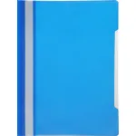 Папка-скоросшиватель Бюрократ -PS-K20BLU (A4, прозрачный верхний лист, пластик, карман на лицевой стороне, синий)