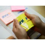 Блок самоклеящийся Hopax 21133 (бумага, желтый, 76x76мм, 100листов, 70г/м2)